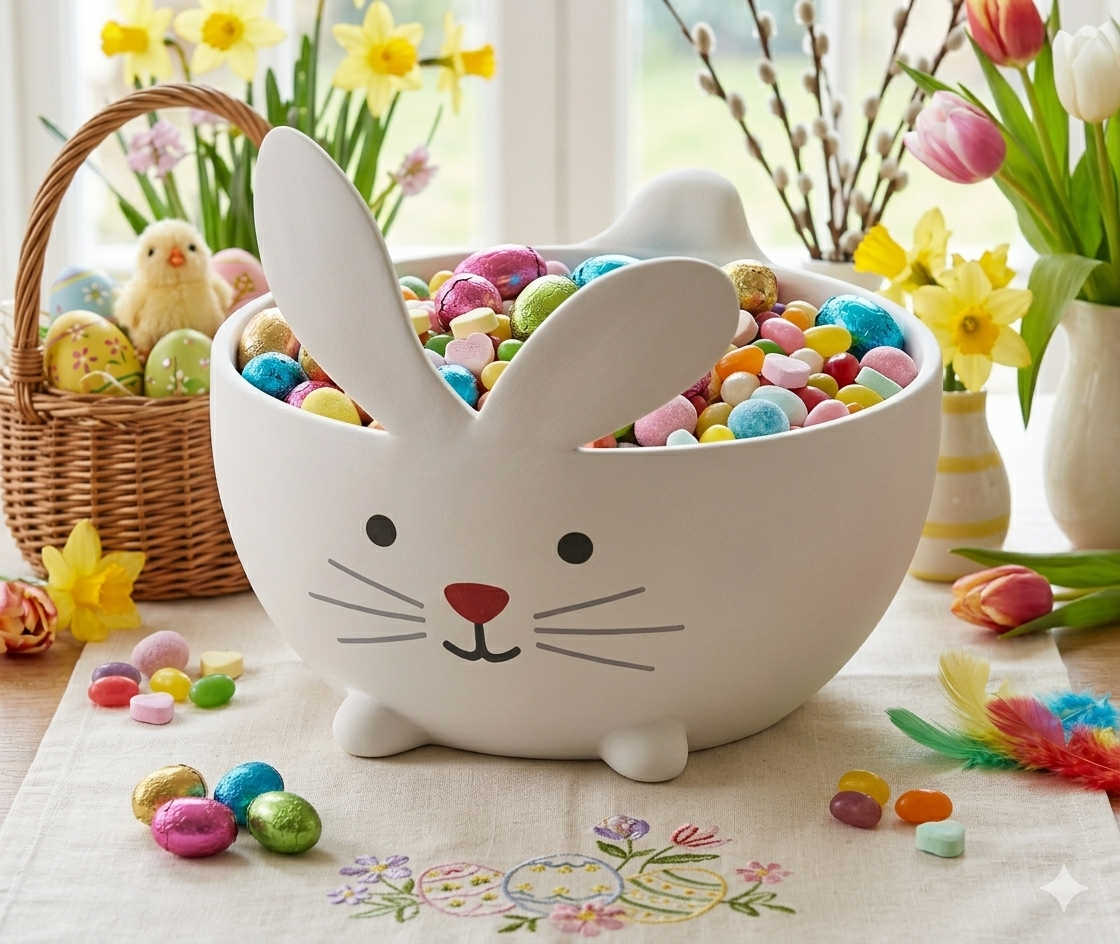 Tazón Conejito de Pascua – Dulce y Funcional