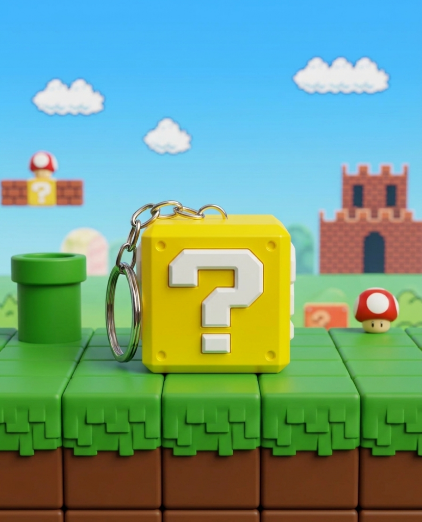 Llavero Bloque de Pregunta Super Mario Bros