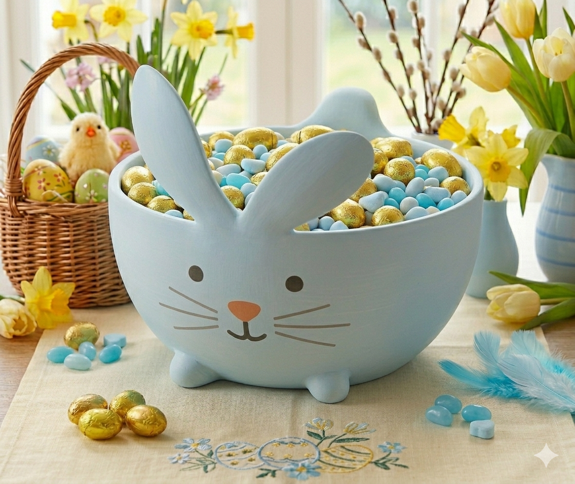 Tazón Conejito de Pascua – Dulce y Funcional - Imagen 2
