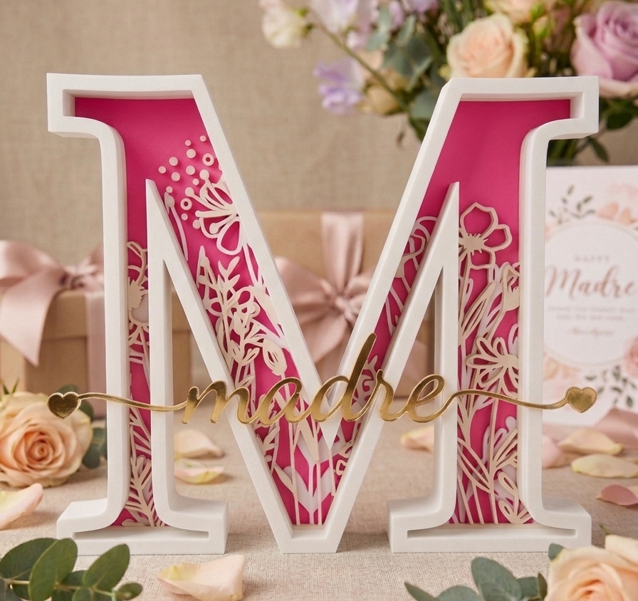 Letra Grande - Decoración Floral