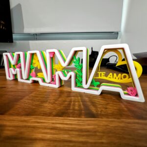 Letras Decorativas 3D - MAMA Te Amo